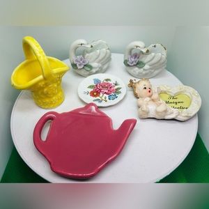 Set Various Porcelain Miniatures in Different Styles and Colors.